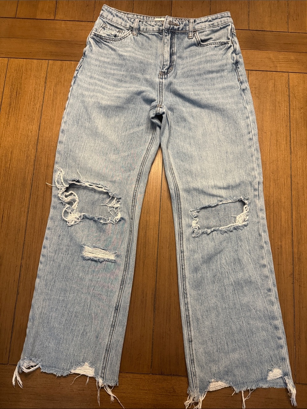 Altar'd State Light Blue Distressed Jeans